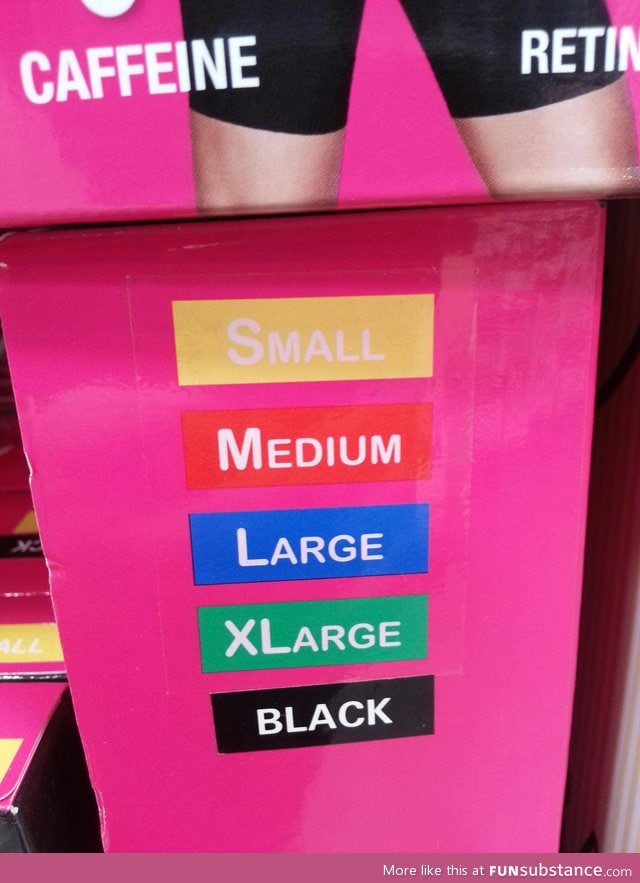 What size is black?