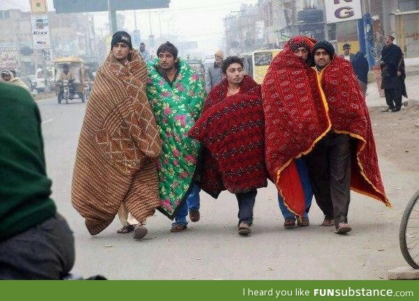 Soo.. this happens in Pakistan when it is too cold...