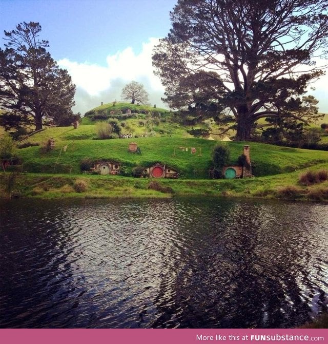 Lucky enough to live in the same country as this place. Hobbiton, New Zealand