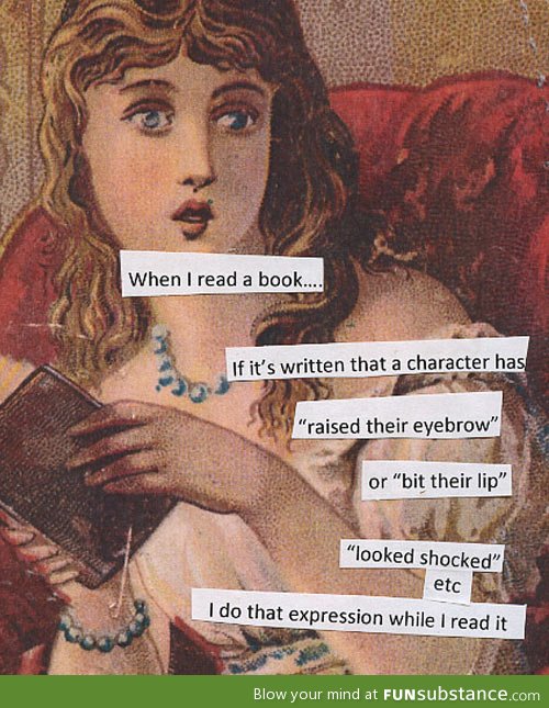Following expressions in a book
