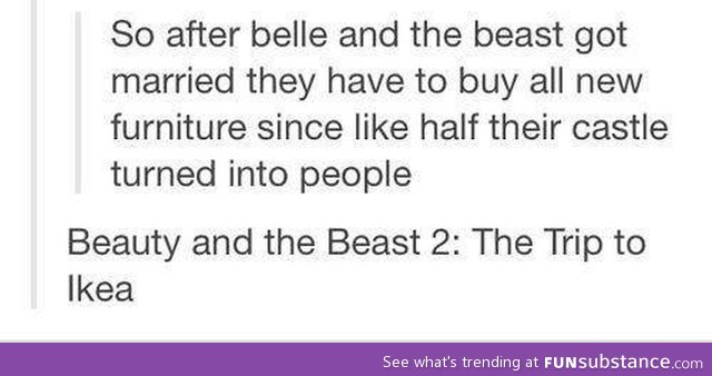 Beauty And The Beast 2: The Tip to Ikea
