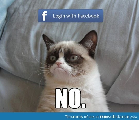 Whenever I'm asked to login with facebook