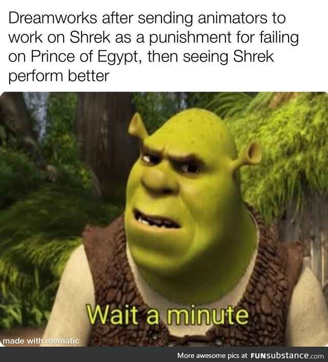 It was commonly known among the animators as “getting Shrek’d”