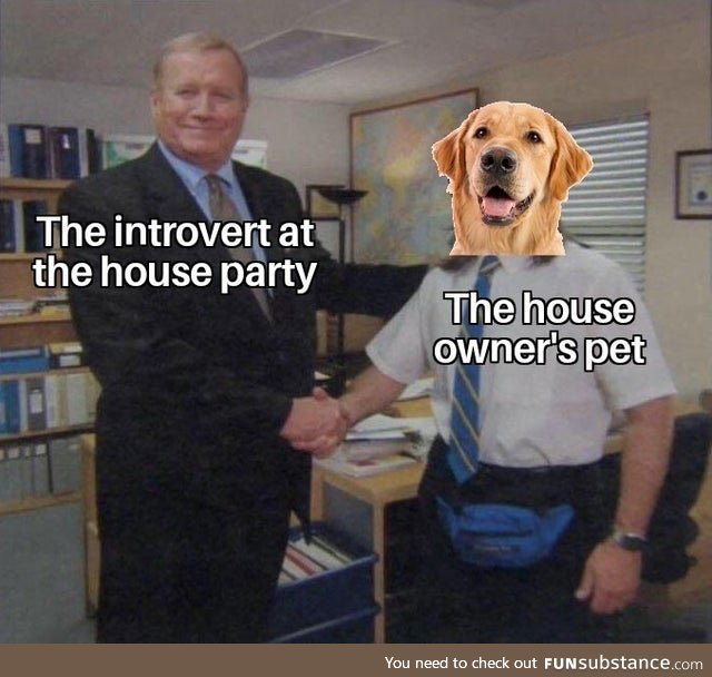 The introvert at the houseparty