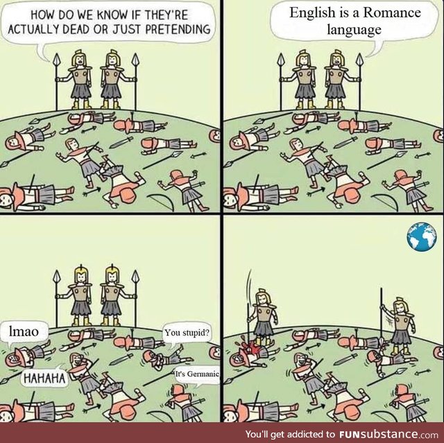 English is a romance language