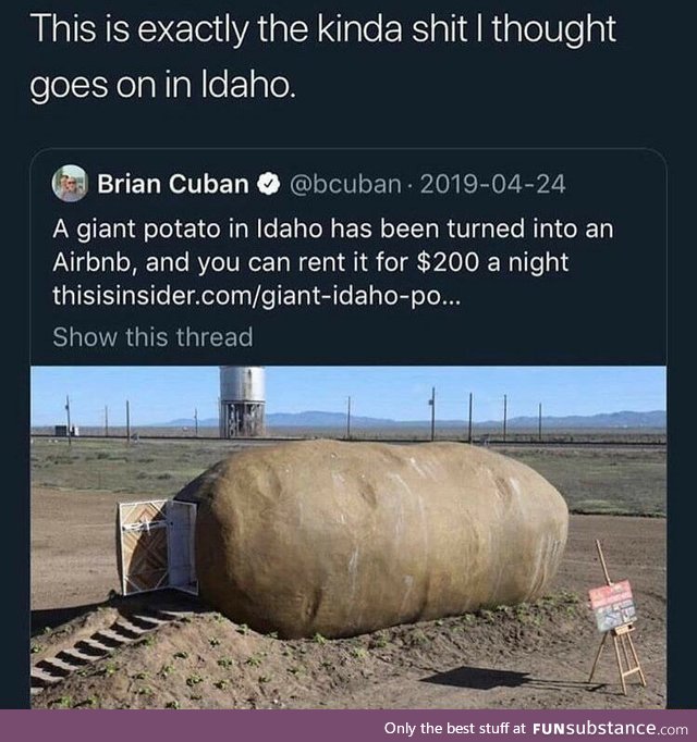 Idaho Potato Air BnB
