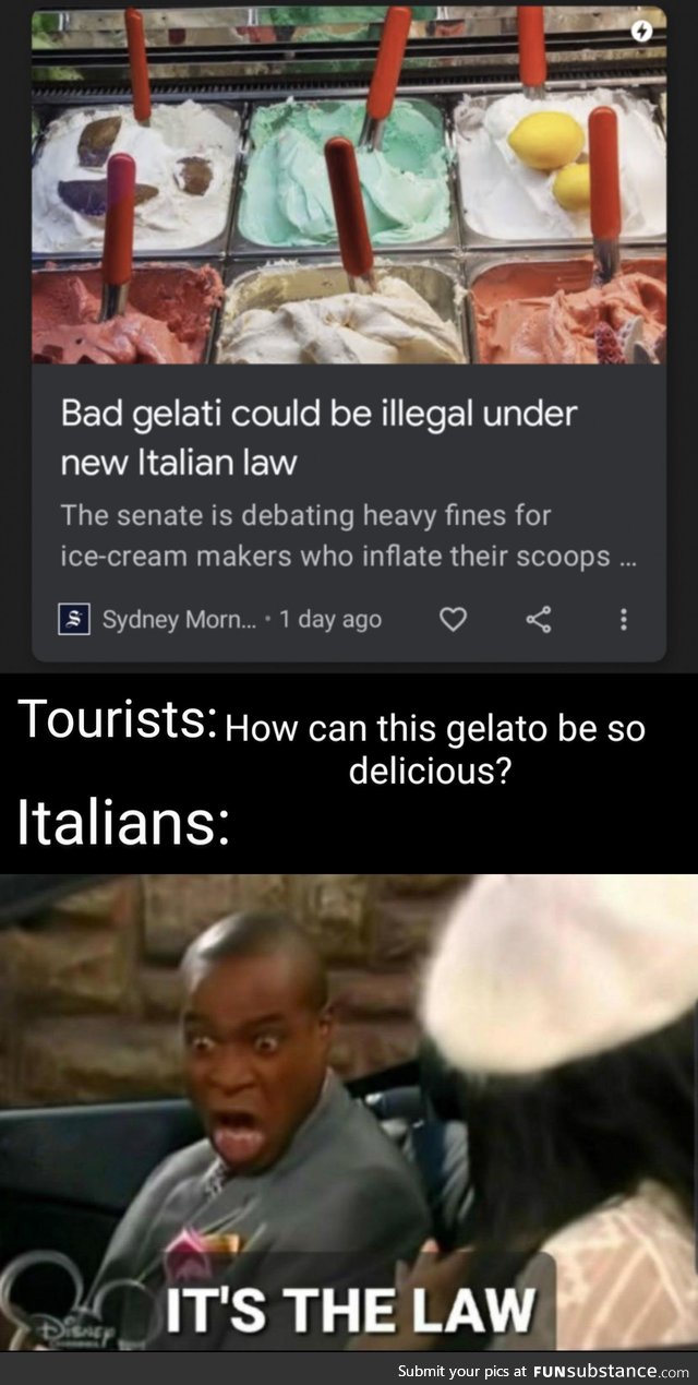 You know, I'm something of a italian myself