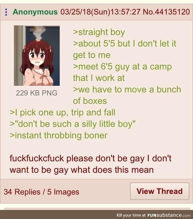 Anon is straight
