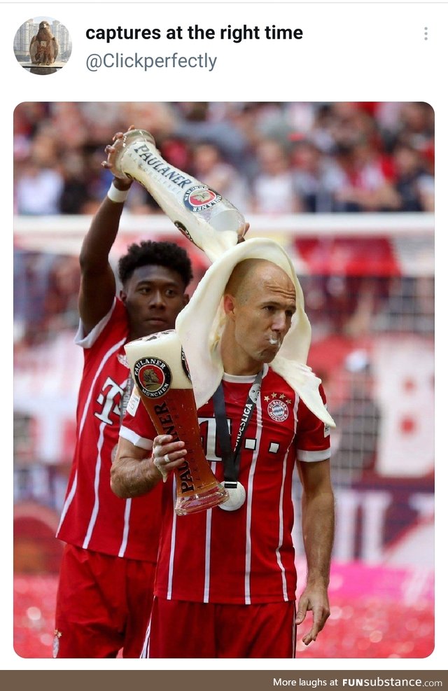 Robben with his hood