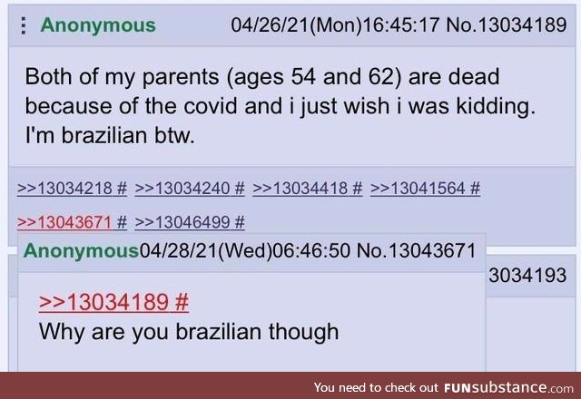 Remember, there is no excuse for being Brazilian