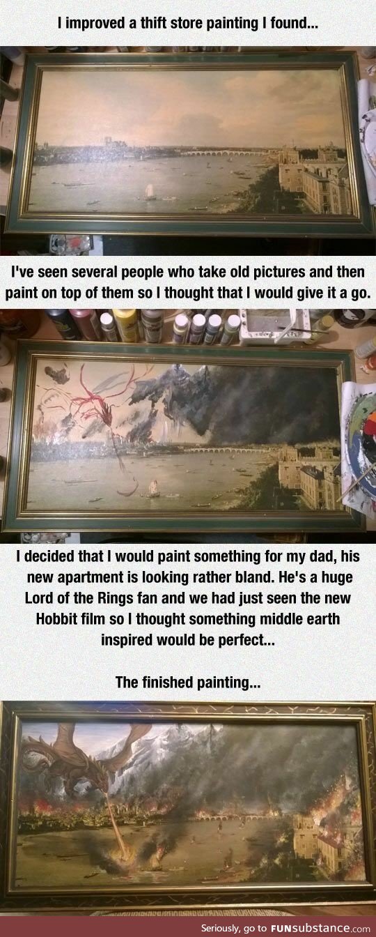 Painting over a painting