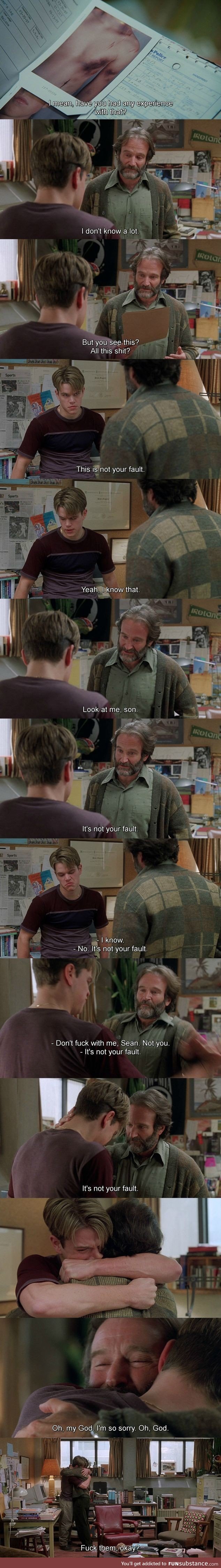 It's not your fault ["Good will hunting" on abuse]