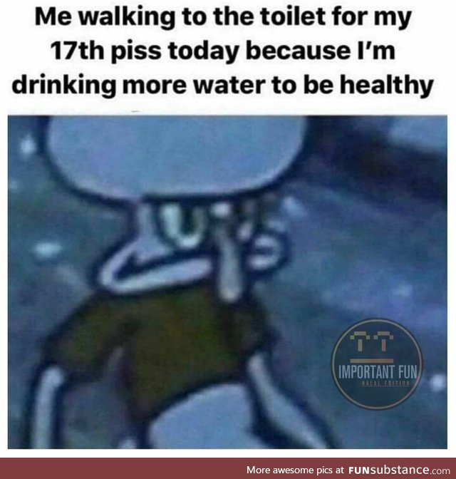 Drinking water to be more healthy