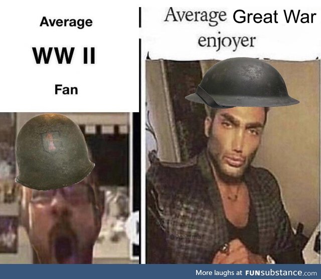 A variation of the WW2 vs Napoleonic War meme