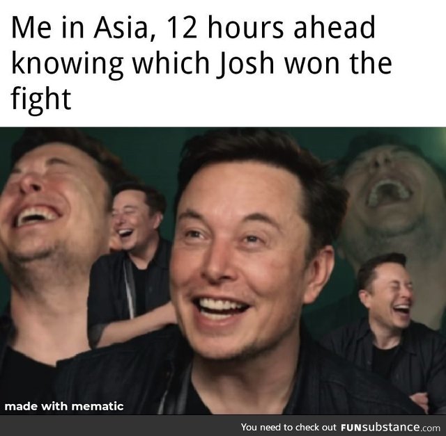Josh won!!!