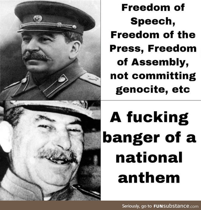 Communists just had better anthems for some reason