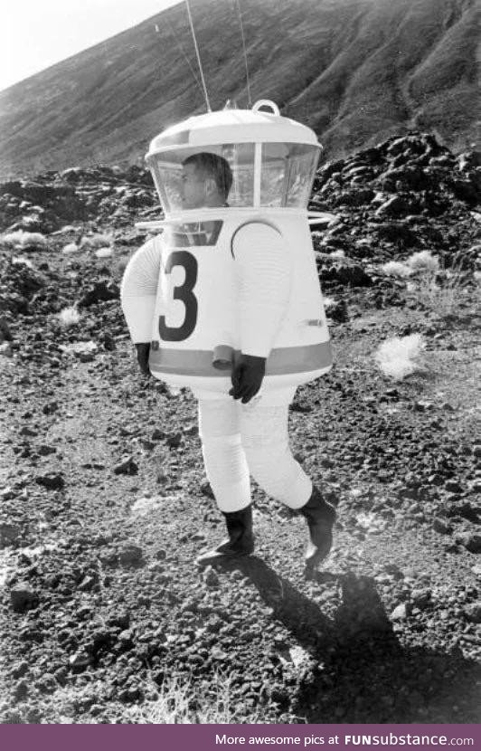 Experimental space suit for Apollo moon missions were goofy AF