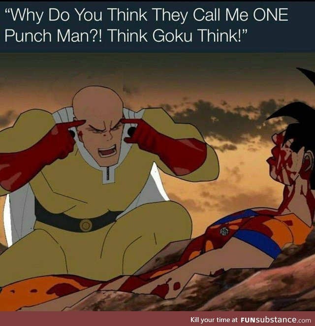 After One punch man vs Goku