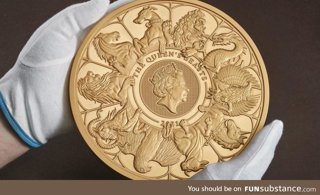 The Royal Mint made a £10,000 coin, for some reason