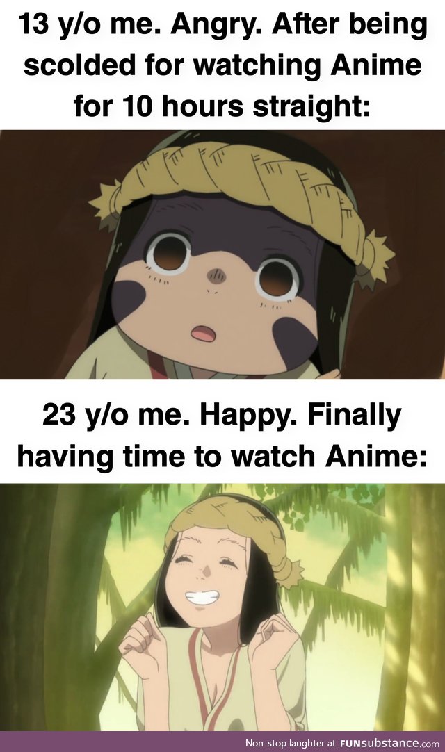 I can only watch Anime on Weekends :,-)