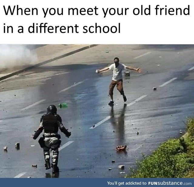 Finally, I'm not lonely in class
