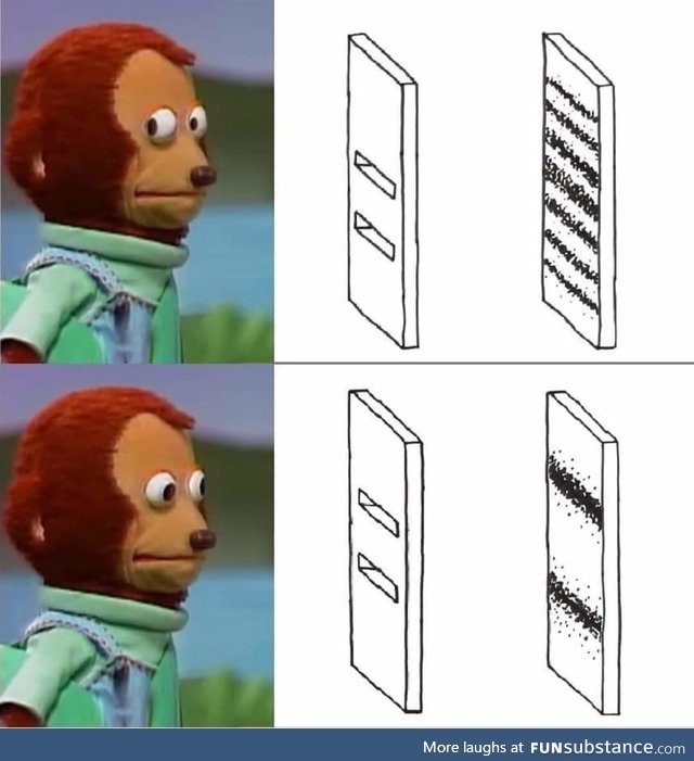 Double slit meme