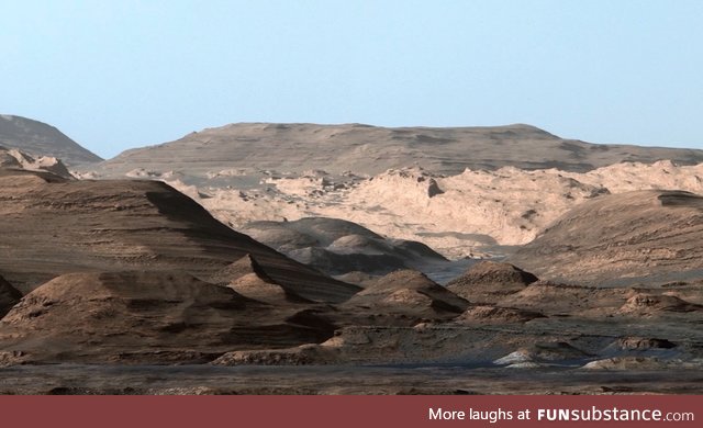 Mars landscape without NASA's orange lens filter