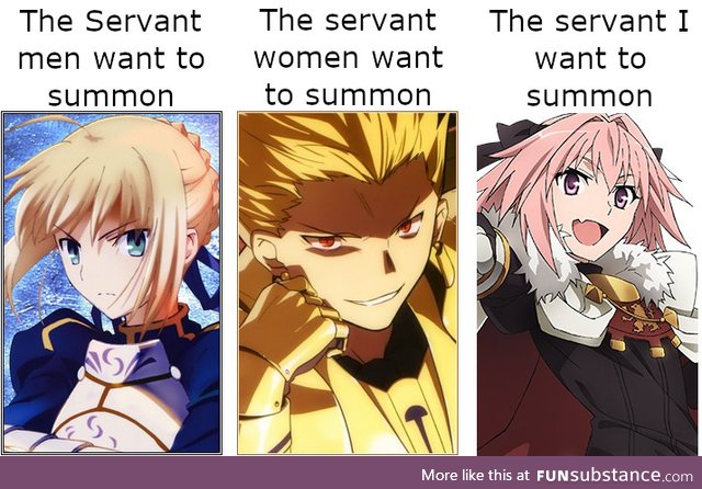 Who is your favourite servant ?