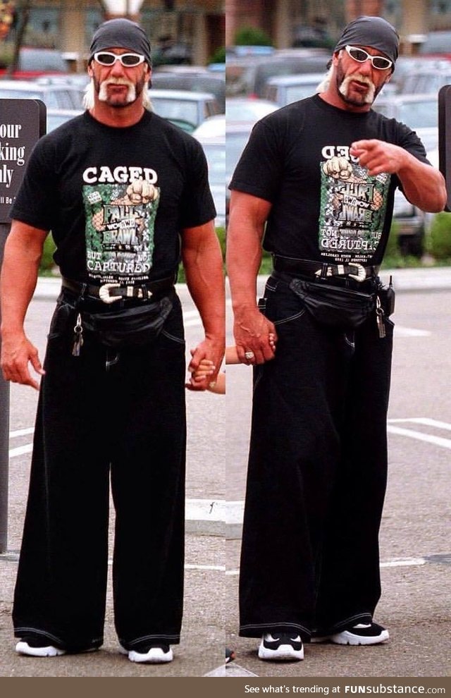 JNCO jeans and fanny pack, brother. Circa '97