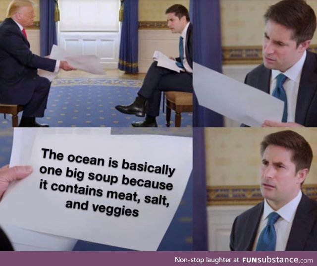 Very salty soup