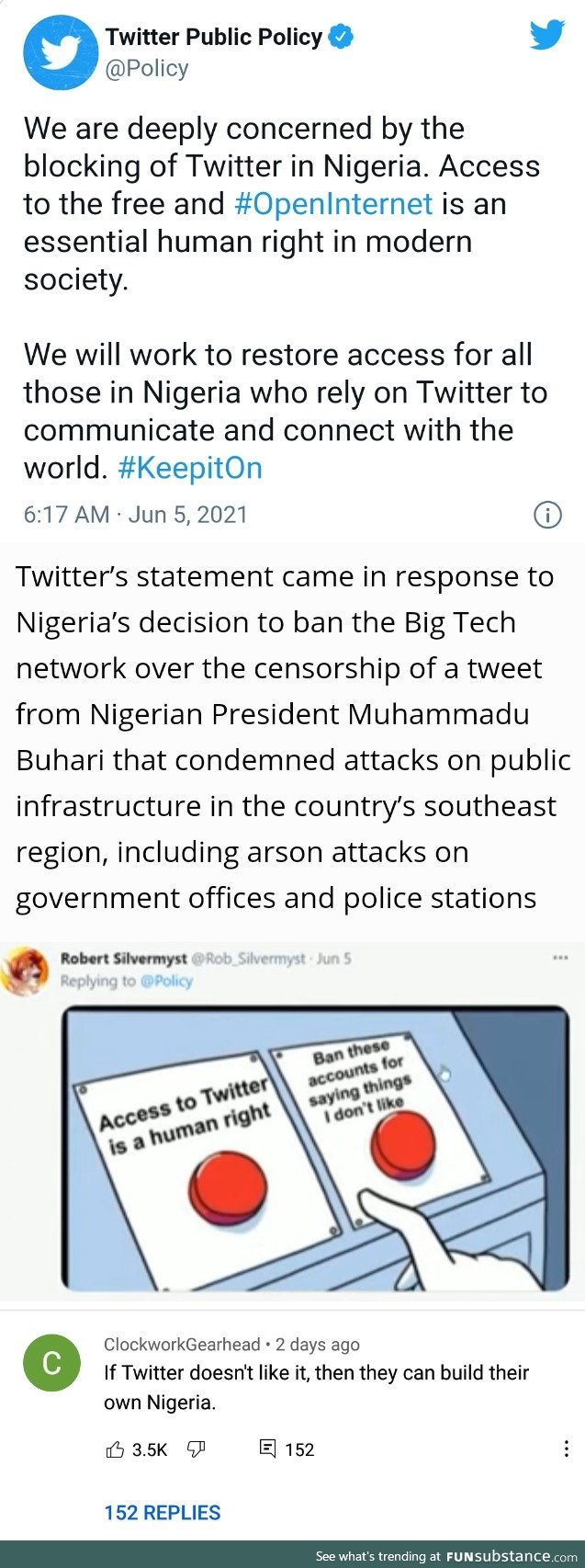 Twitter should just build their own Nigeria