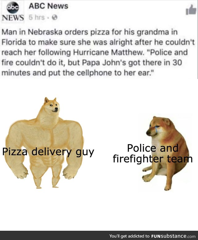 Pizza delivery &gt; Government
