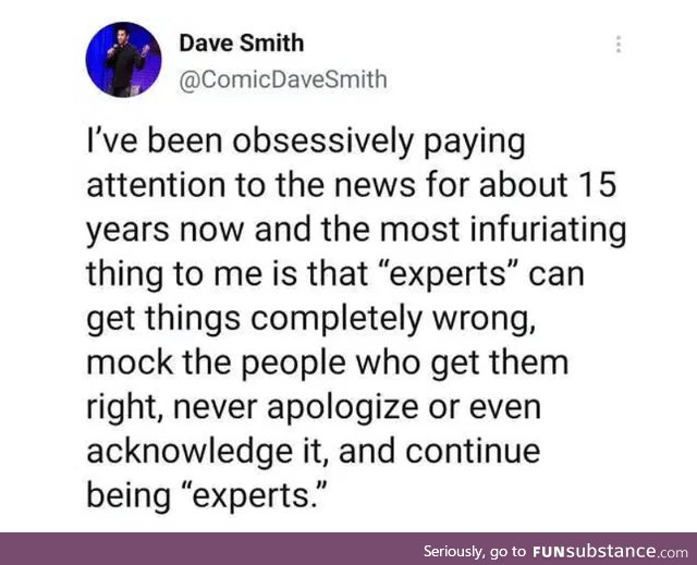 Expert opinions often aren't