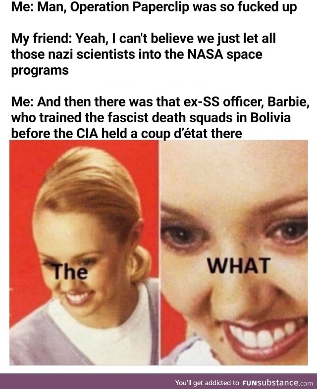 The CIA and Nazis are best friends