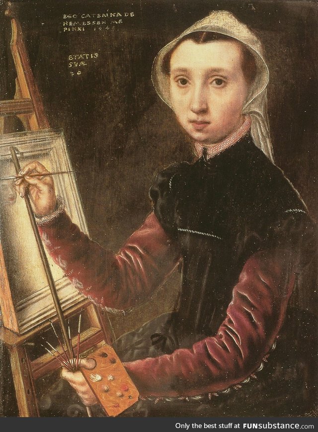 Daily dose of Artists n°2 - the first self portrait with an easel