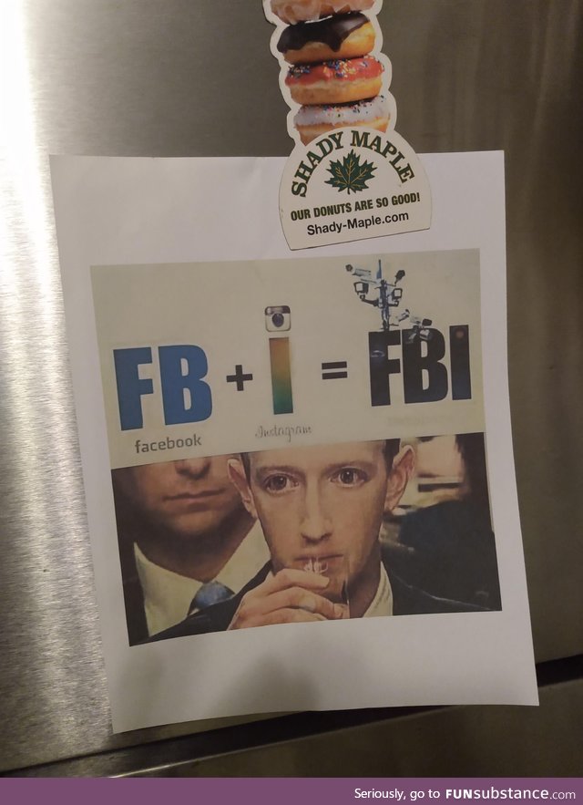 So... My mom just hung this on the refrigerator
