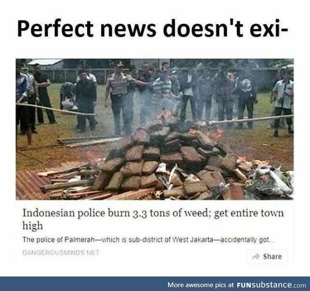 3.3 tons of weed in a small town? Impressive!