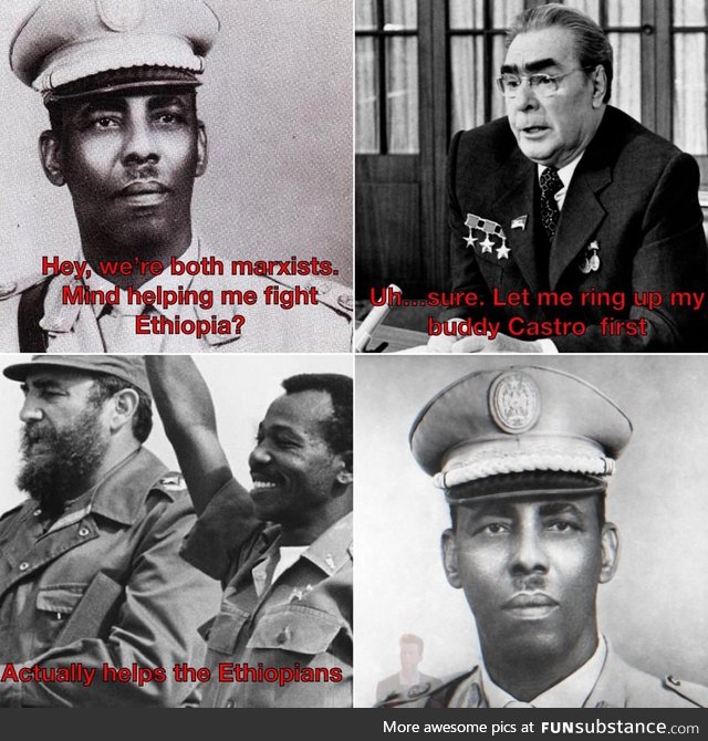 Siad Barre says to ignore the Hitler stach