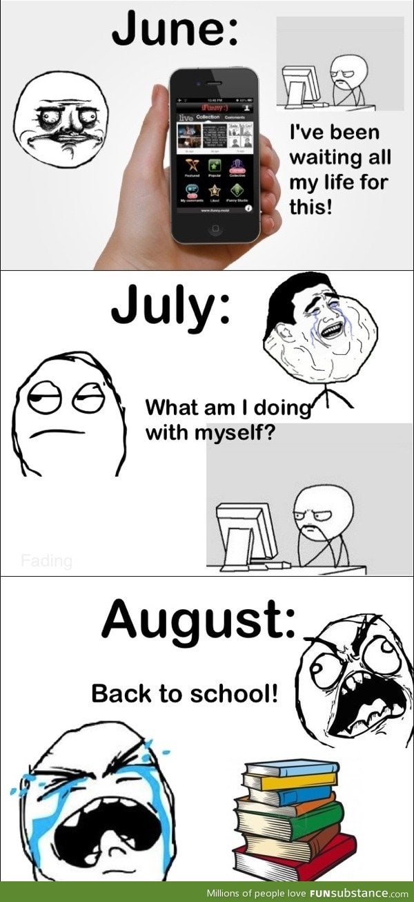 The months of summer