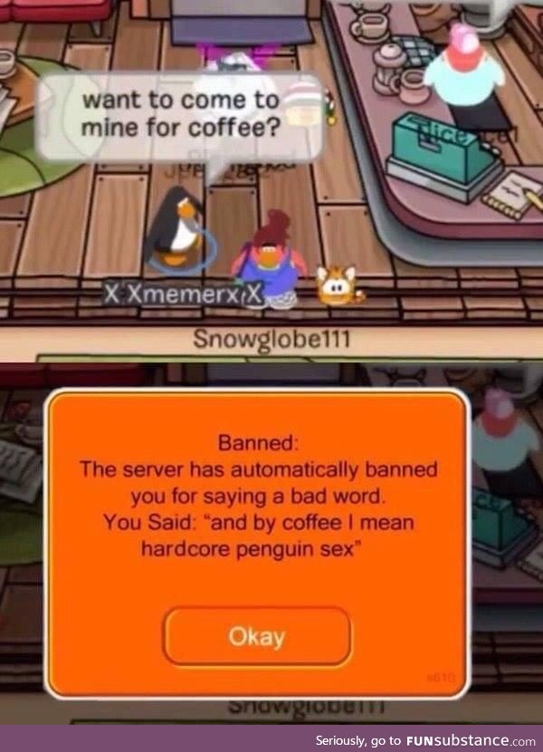 Club Penguin is cursed sometimes lol