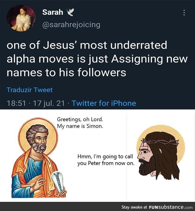I wish Jesus gave me a cool nickname