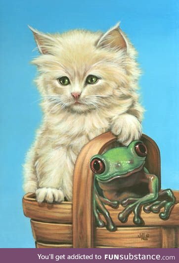 Froggo Fun #527 - Froggy Bear and Mew-Mew Claim Their Latest Pic-a-nic Basket