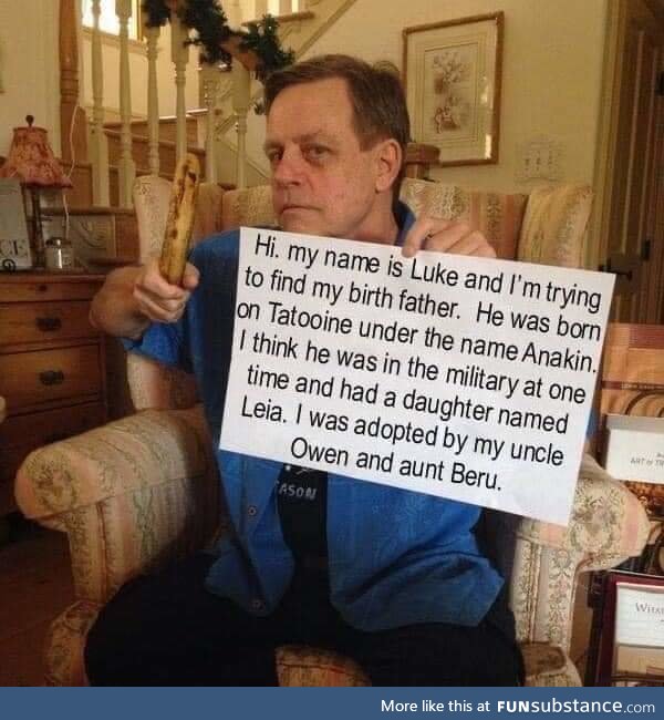 Please help Luke find his estranged father.