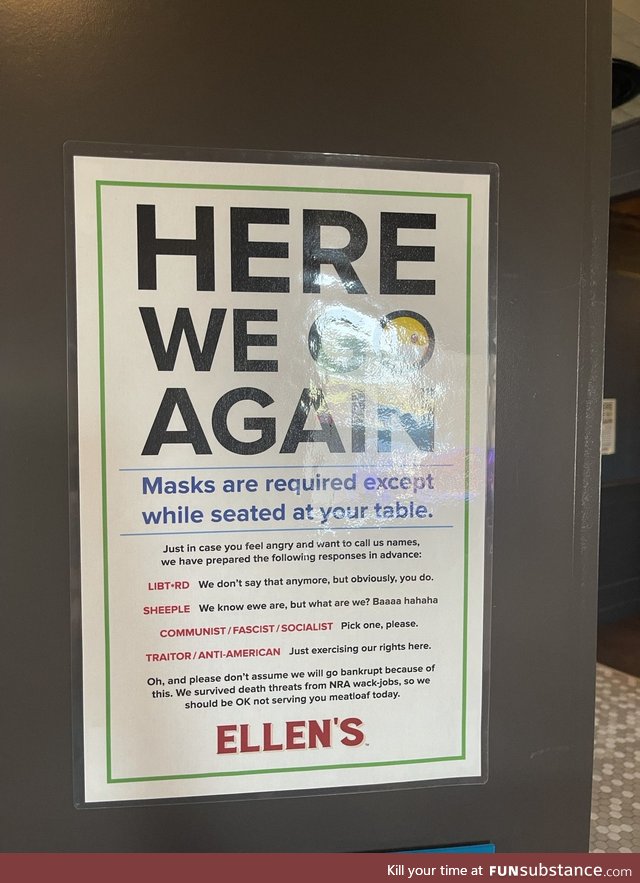 Sign at my local brunch spot