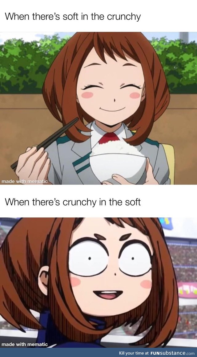 Feeling something crunch in a soft food is a huge personal fear