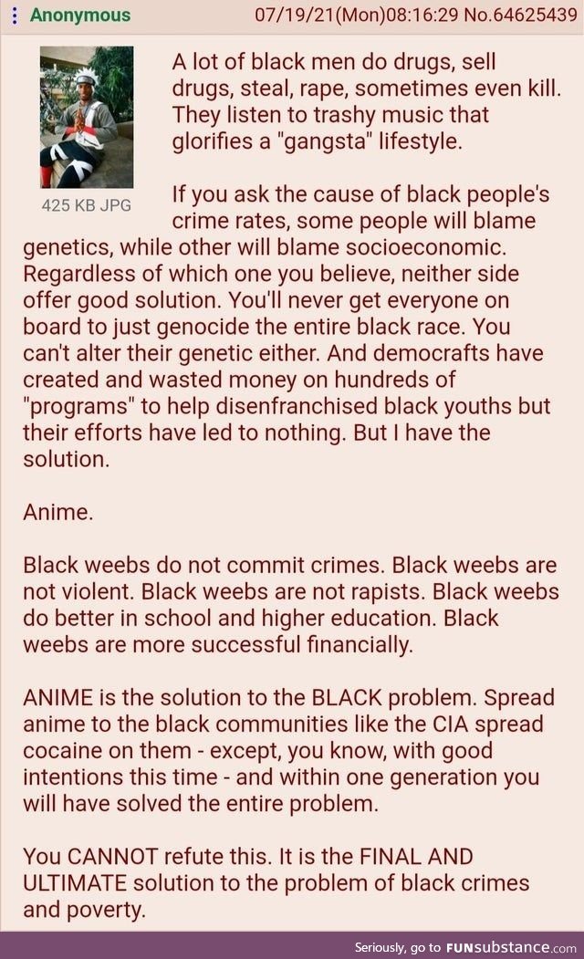 Anon thinks anime is the solution