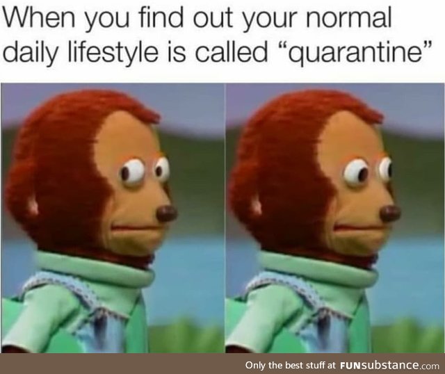 Normal lifestyle is called quarantine apparently