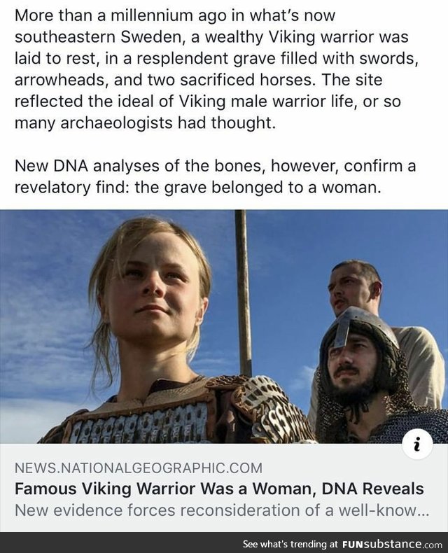 Famous Viking Warrior was a Woman