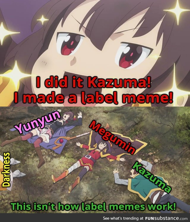 Megumin made a meme!