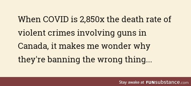 Guns Don't Kill People, COVID Kills People